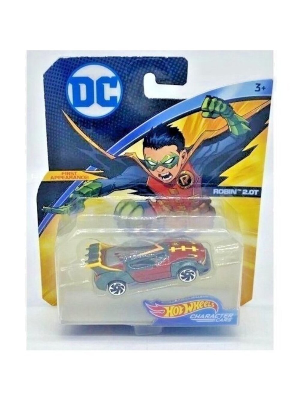 Die Cast Hot Wheels DC Comic ROBIN 2.0T First Appearance 1:64 Character Car 2017